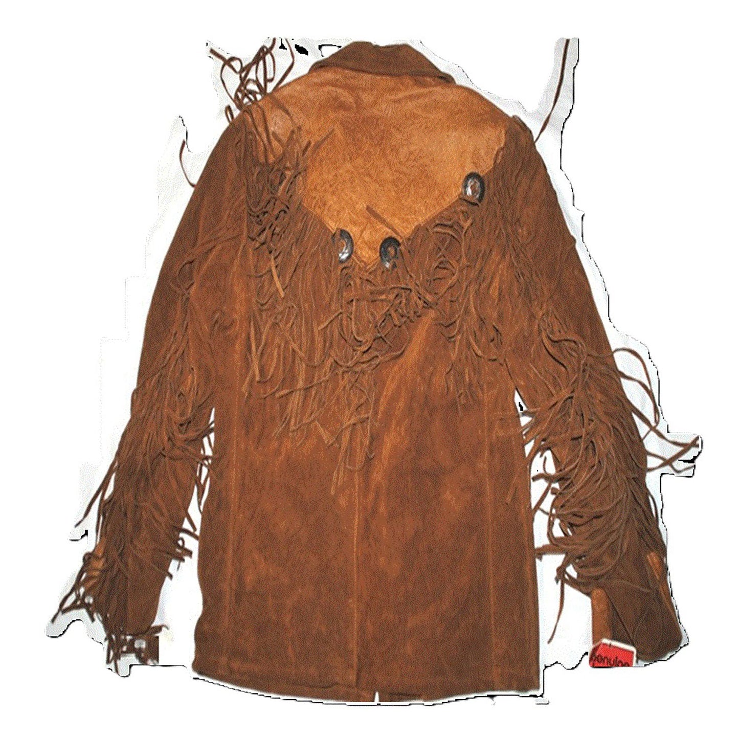 Brown Western Suede Leather Fringe Cowboy Jacket NLS-086