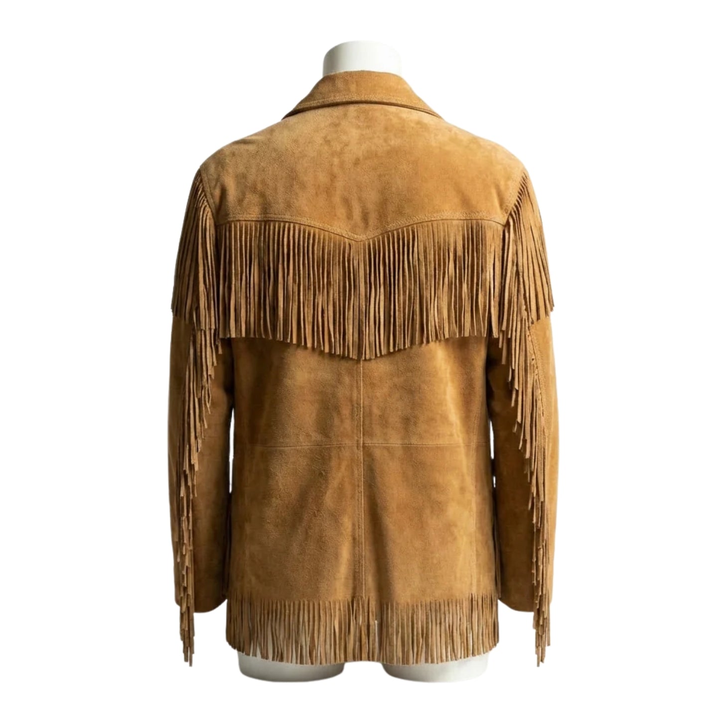 Brown Western Suede Leather Fringe Cowboy Jacket NLS-111