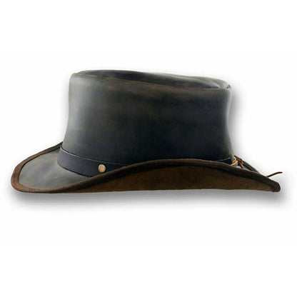 Distressed Coachman Leather Hat Steampunk Deadman Topper Biker Hat NLS-267