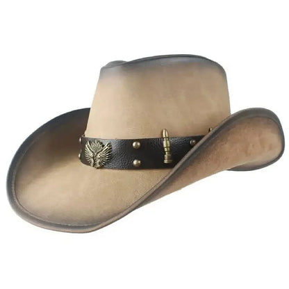 Leather Cowboy Hat for Men NLS-221
