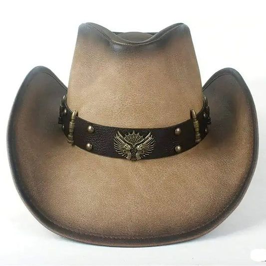 Leather Cowboy Hat for Men NLS-221