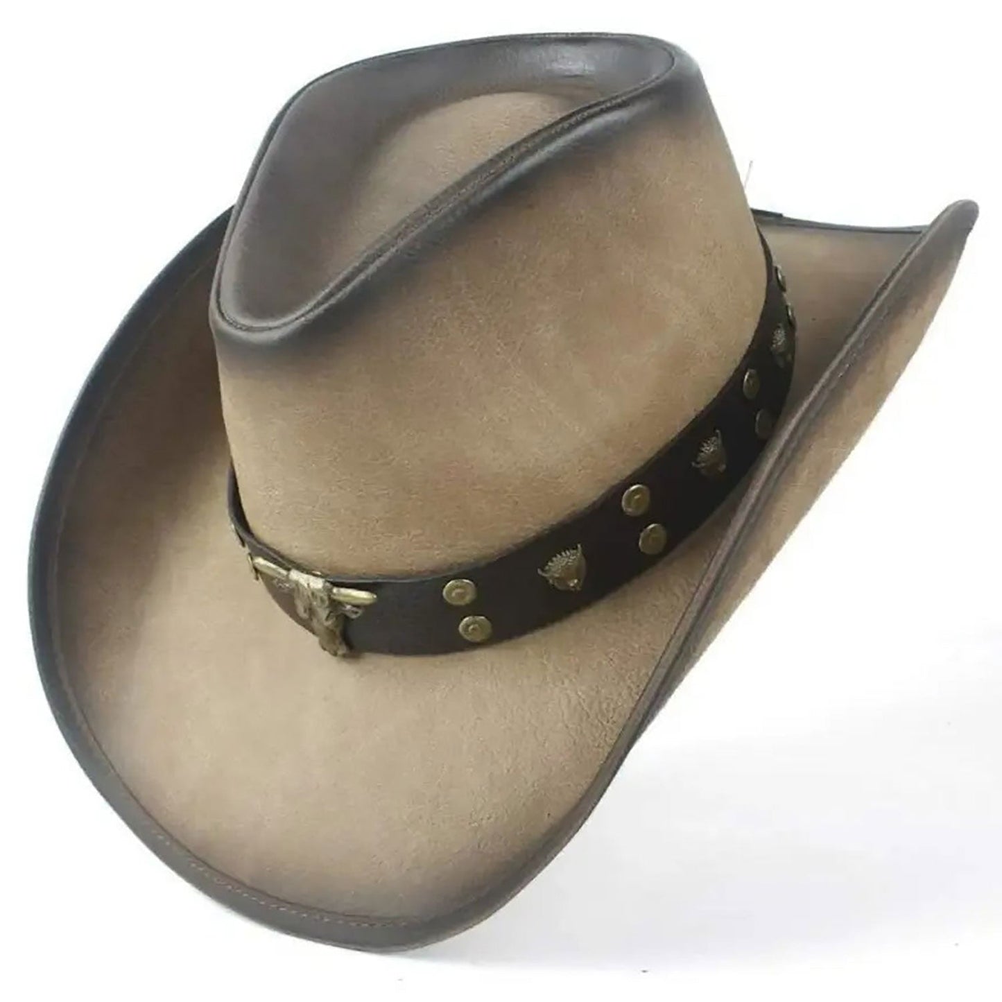 Leather Western Hat NLS-220